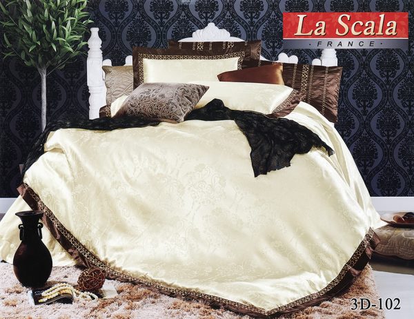 купить Шелковое постельное белье La Scala 3D-102