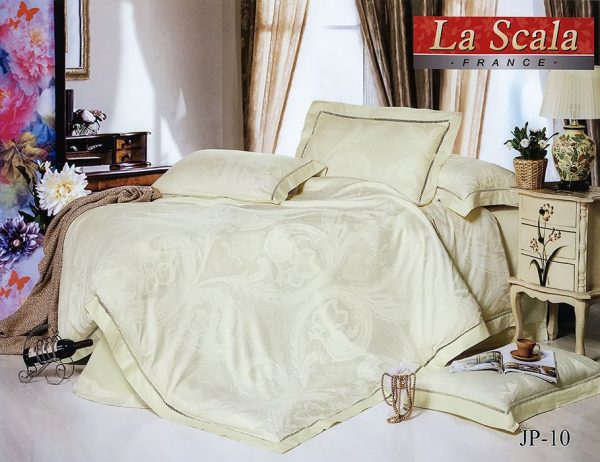 купить Шелковое постельное белье La Scala жаккард JP-10