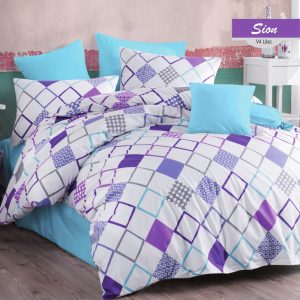 купить Постельное белье Zugo Home ранфорс Sion V4 Фиолетовый фото