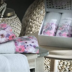 купить Набор махровых полотенец Do & Co Полевые цветы 3 шт