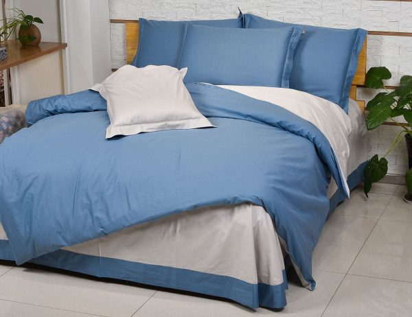 купить Однотонное постельное белье La Scala сатин DS-11 Голубой фото