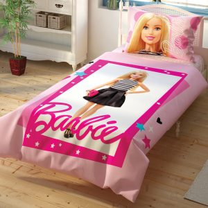 купить Детское постельное белье TAC Barbie Cek Розовый фото