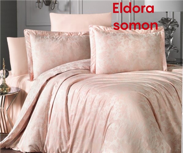купить Постельное белье Altinbasak жаккард eldora somon Розовый фото