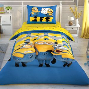 купить Детское постельное белье TAC Minions Perfect Синий|Желтый фото