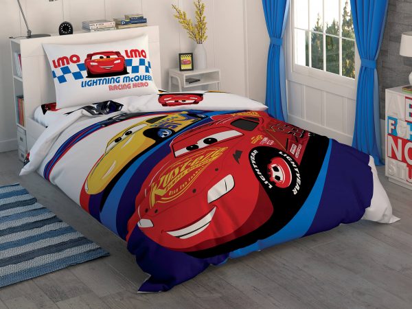купить Детское постельное белье TAC Cars Race Красный|Синий фото