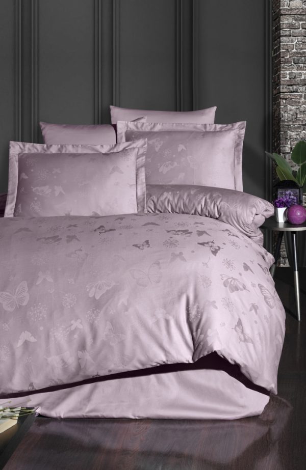 купить Постельное белье First Choice жаккард corina lavender Розовый фото