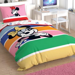купить Подростковое постельное белье Disney TAC Minnie Mouse Rainbow Ранфорс Розовый фото